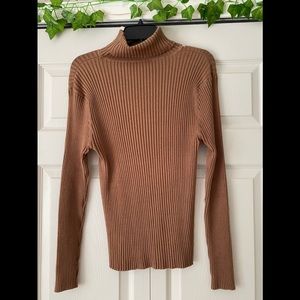 Brown turtleneck